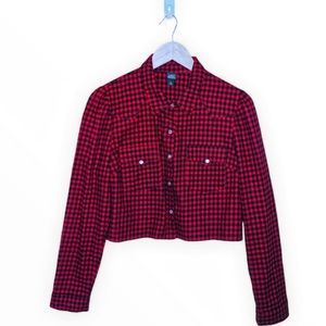 Wild Fable Red and Black Plaid Jacket